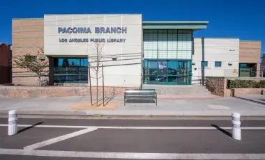 exterior of Pacoima Branch Library