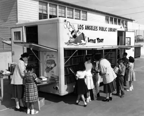 little too bookmobile 1950s