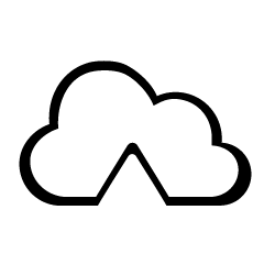 icon depicting a cloud