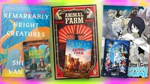 Collage of films and their adapted books
