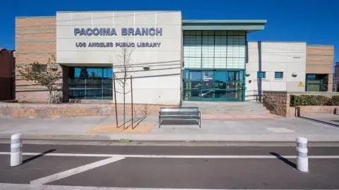 exterior of Pacoima Branch Library