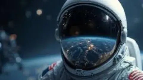 astronaut in space